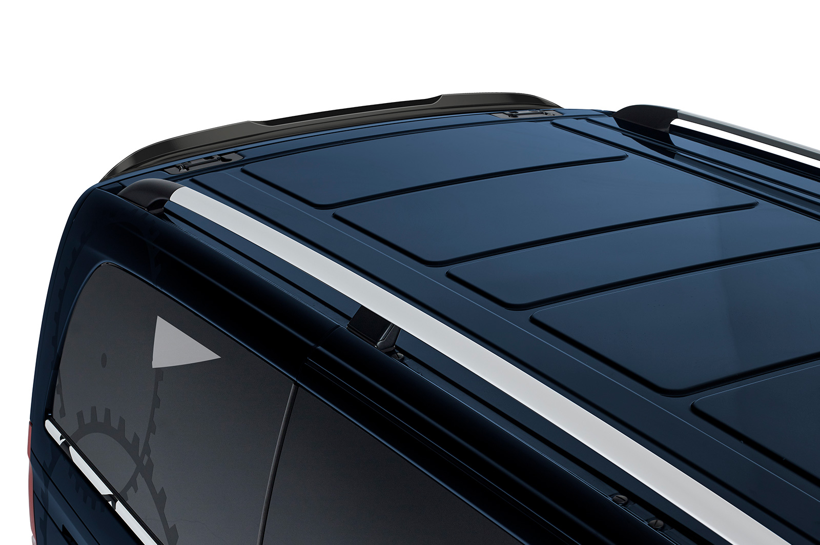 Spoiler Mercedes Benz V-Klasse (447) CSR glans Zwart