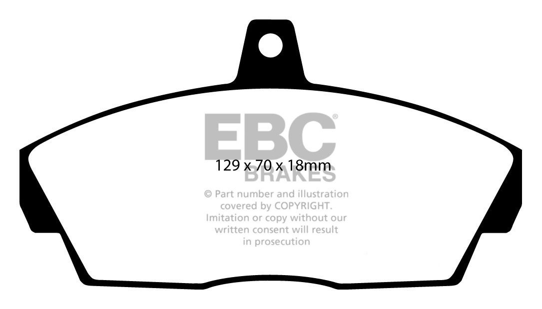 EBC Brakes LAND ROVER Freelander 1.8 97-2000 Remblokken voorzijd