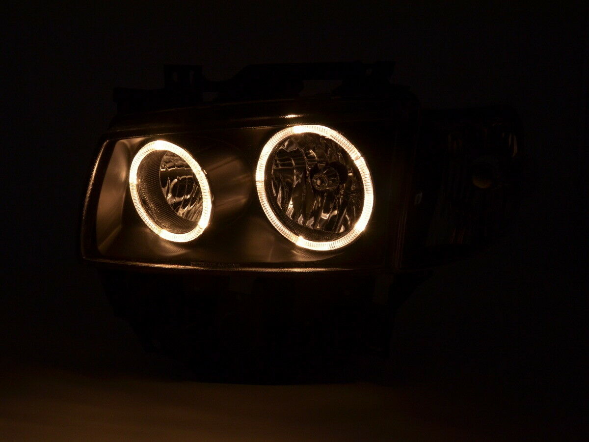 Faros Bus T4 Angel Eyes negro