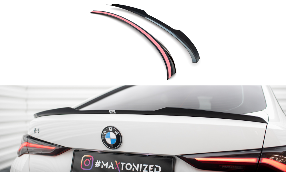Spoiler BMW i4 G26 M Pakket Maxton Glans Zwart