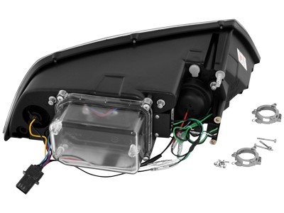 Faros Skoda Octavia 05-09 Dayline Los ojos del Diablo HID cromo