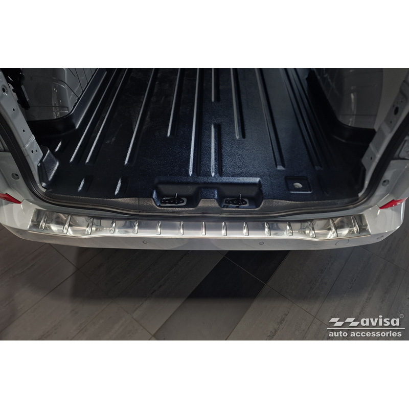 RVS Achterbumperprotector  Ford Transit Custom & Tourneo Custom (V710) 2023- / Volkswagen Transporter T7 2024- 'Ribs'