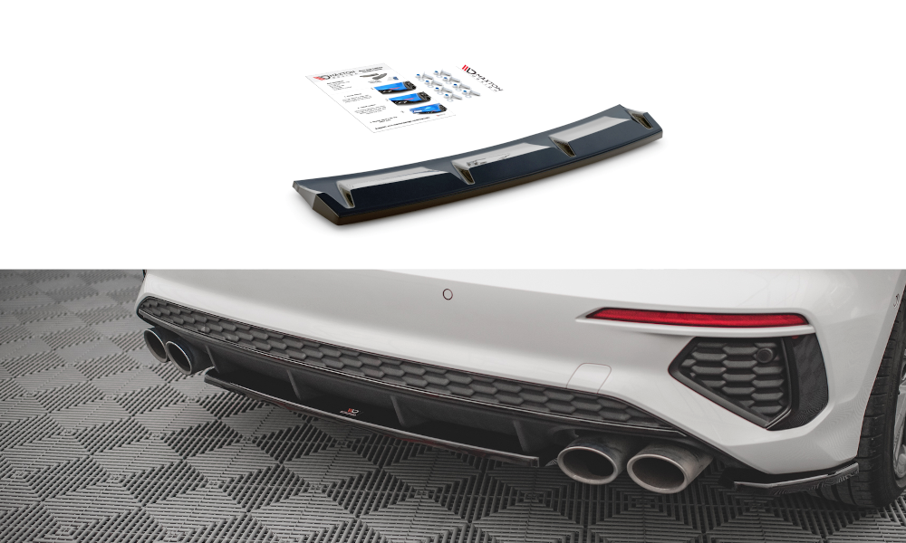 Centrale Achterspoiler Audi S3 8Y Glanzend zwart