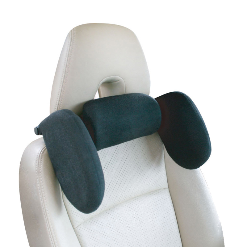 Comfortline Universele Instelbare Reis-Hoofdsteun - Zwart