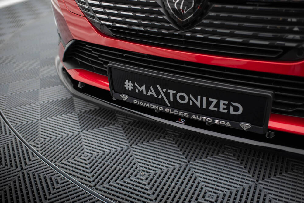 Voorspoiler V.1 Peugeot 308 Mk3 Maxton Glans Zwart