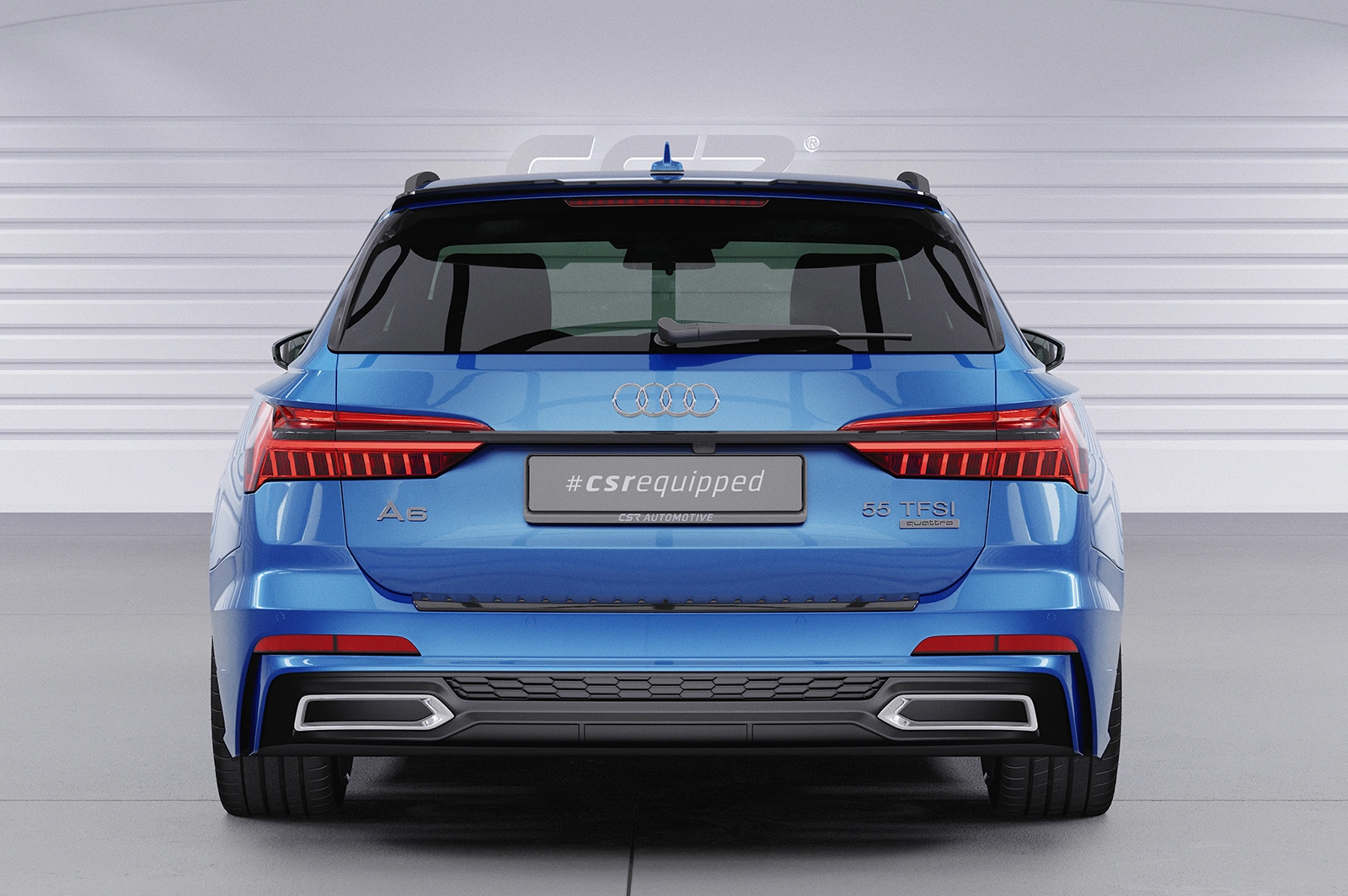 Achterspoiler Audi A6 C8 Typ 4K F2 Avant glans zwart 2018– van CSR Automotive
