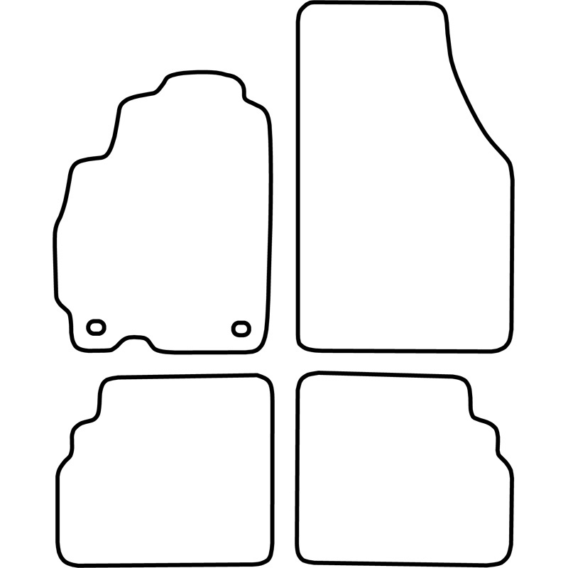 Automatten Velours  Hyundai Atos 1998-2003