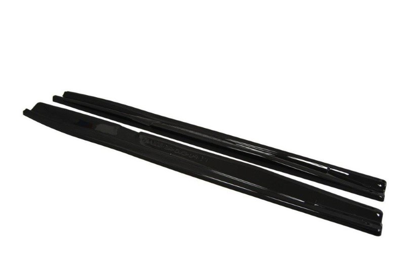 Zijskirts Diffusers Fiat Punto Evo Abarth Glanzend Zwart
