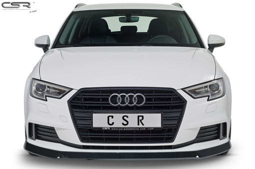 Voorspoiler Audi A3 8V CSR Glans Zwart