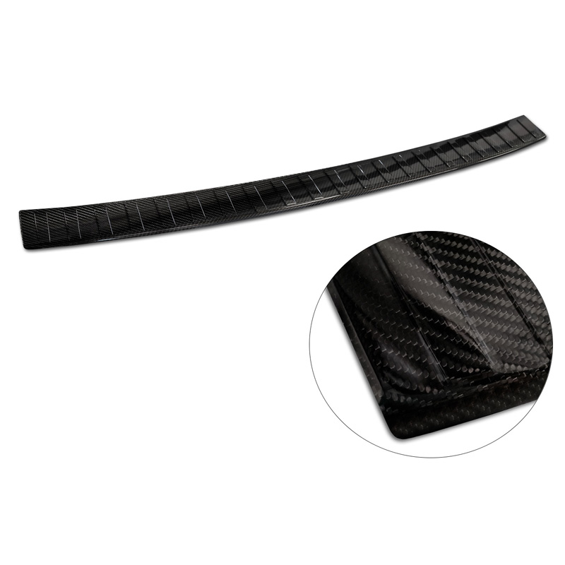 Echt 3D Carbon Achterbumperprotector  Volkswagen Multivan T7 2021- 'Ribs'