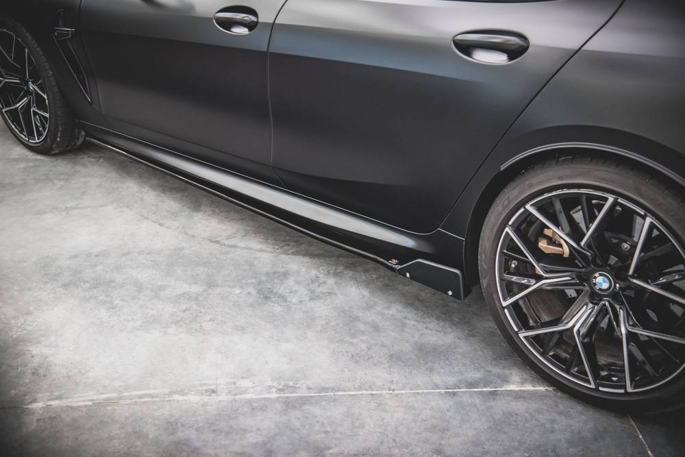 Sideskirts V.1 BMW M8 M850i Gran Coupe Maxton Glans Zwart