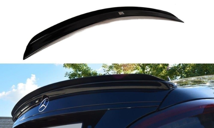 Spoiler cap Mercedes CLS W218 AMG-Line Maxton Design glans zwart