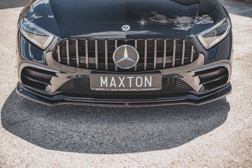 Voorspoiler V.3 Mercedes AMG CLS AMG Pakket & CLS53 C257 Maxton Glans Zwart