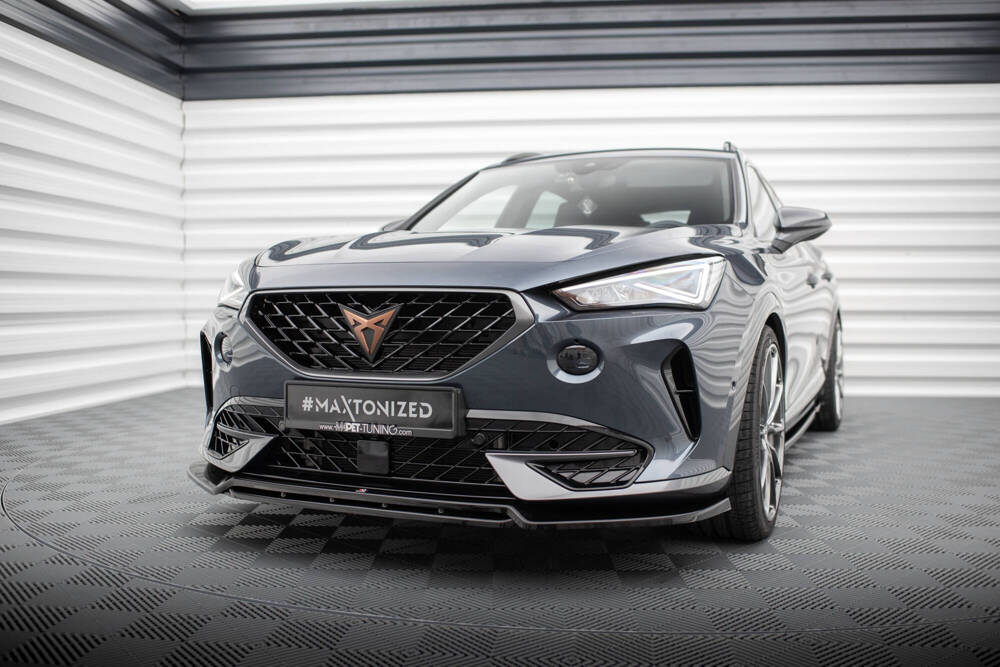 Voorspoiler V.5 Cupra Formentor Maxton Glans Zwart