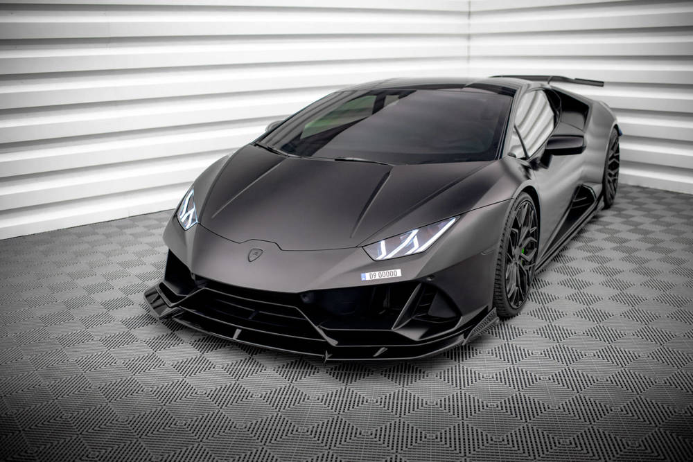 Voorspoiler Lamborghini Huracan EVO LP640 Maxton Glans Zwart