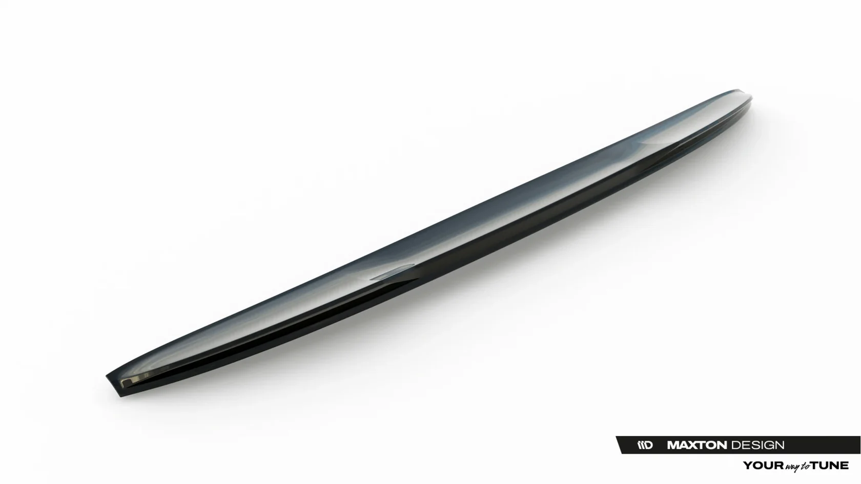Hoge spoiler Audi A3 Sedan 8Y Facelift Maxton Glanzend zwart