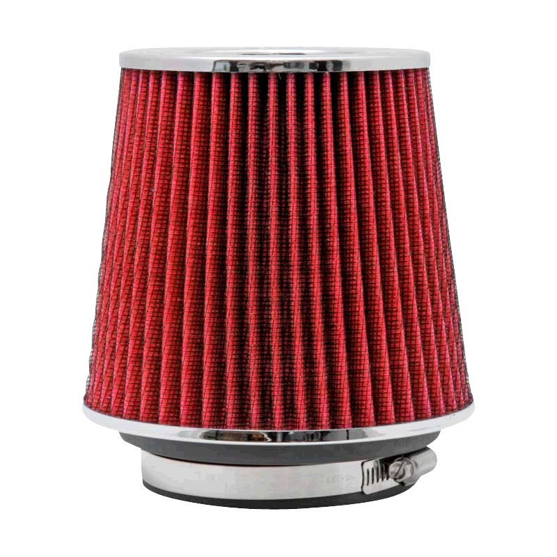 K&N RG-Serie universeel vervangingsfilter met 3 aansluitdiameters Rood (RG-1001RD)