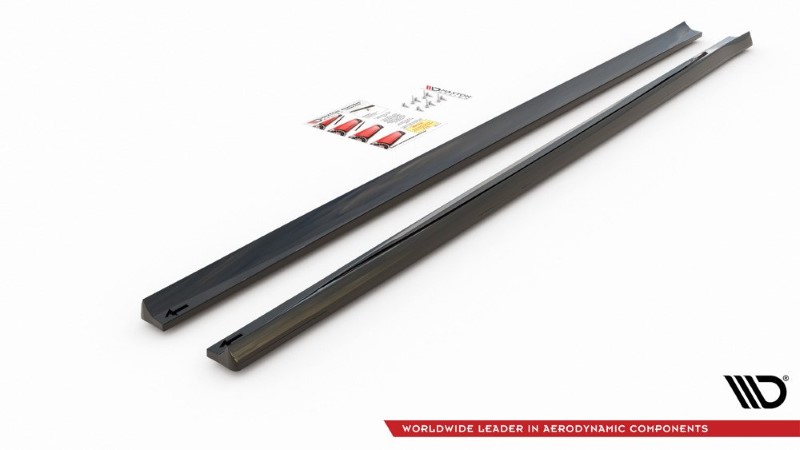 Zijskirts Diffusers Ford Focus ST / ST-Line Mk4 V.5 Glanzend Zwart