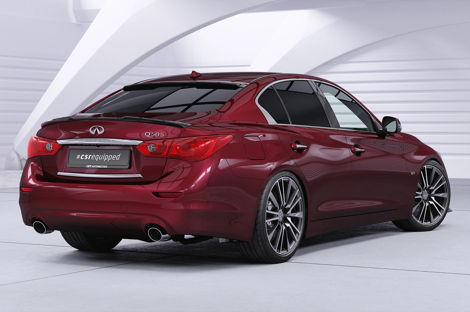 Achterspoiler Infiniti Q50 glans zwart