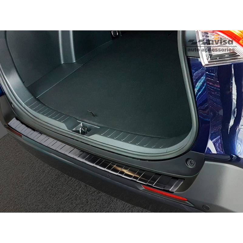 Zwart RVS Achterbumperprotector  Toyota RAV4 (5th Gen.) 2018- & Suzuki Across 2020- 'Ribs'