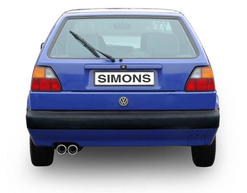 Simons Uitlaatsysteem VW Golf II 1985-1991