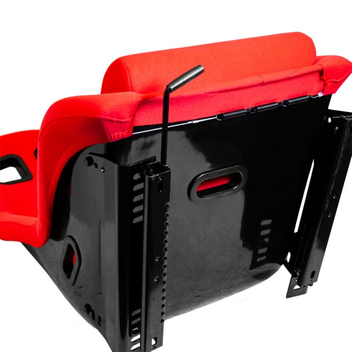 Sportstoel 'RR' - Rood - Vaste polyester rugleuning - incl. sledes
