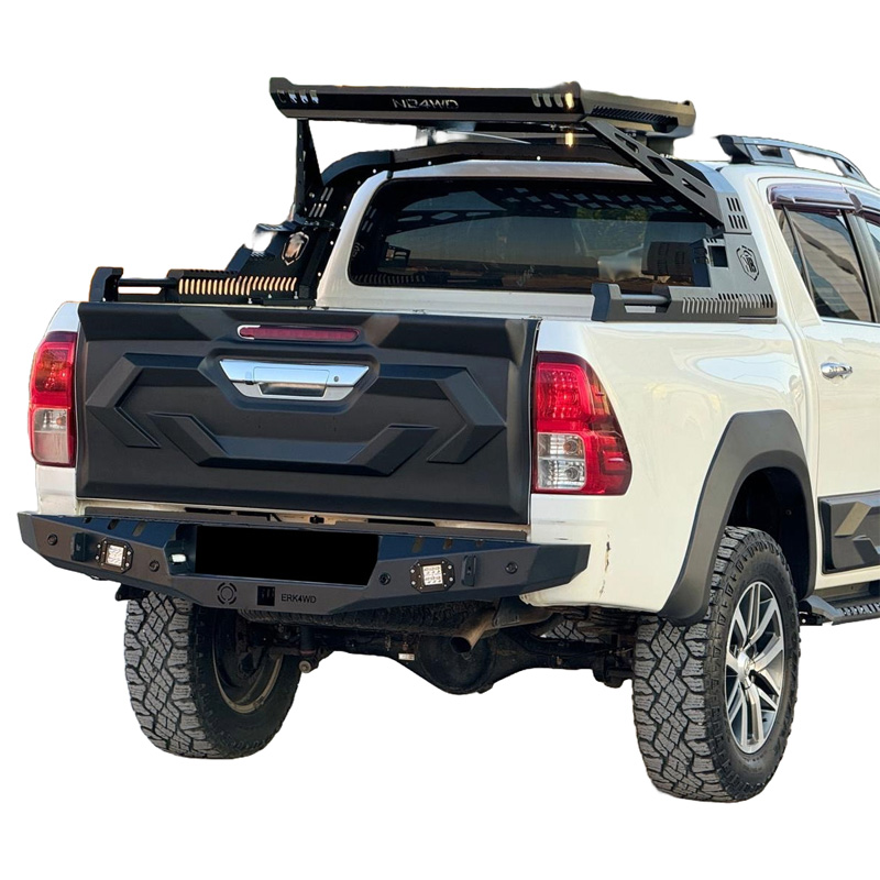 Achterklepcover  Toyota Hilux 8e Gen. 2015-2020 - Matzwart
