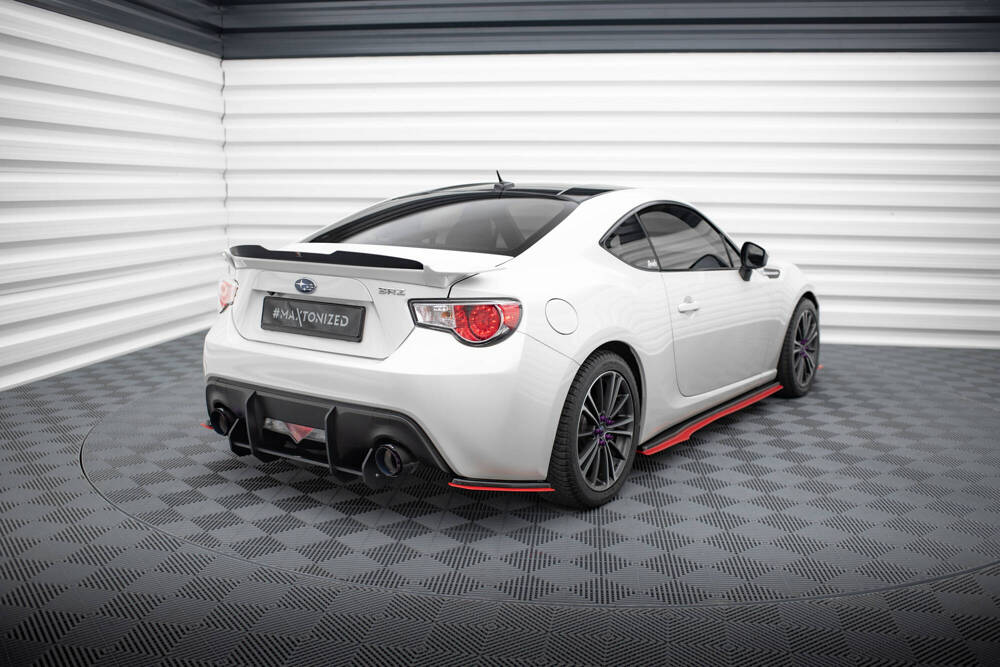 Rear Side Splitters Subaru BRZ MK1 Rood