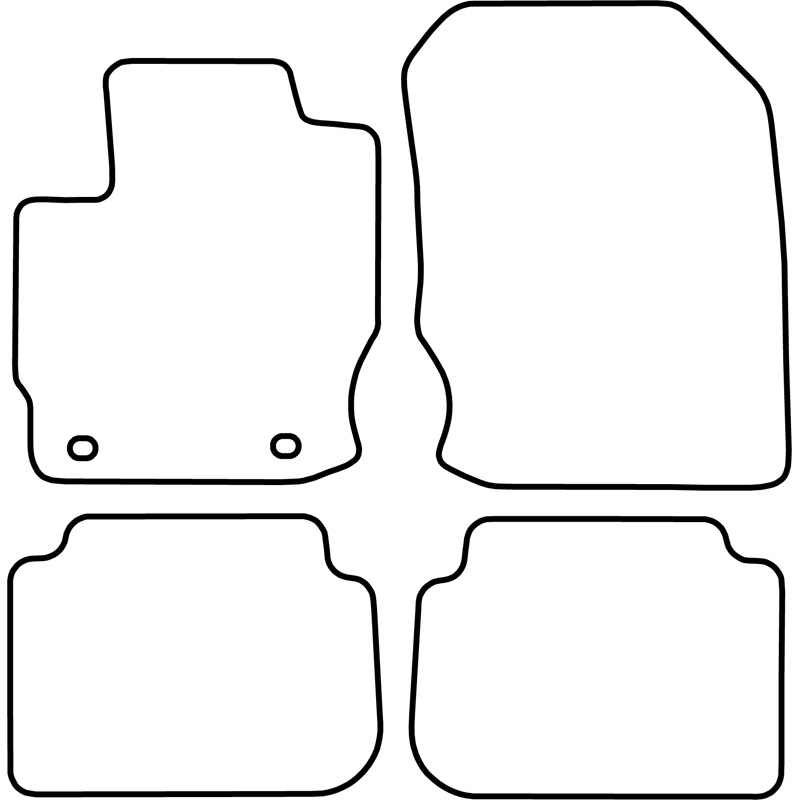 Automatten Mitsubishi Colt 09- (excl. verwarming)