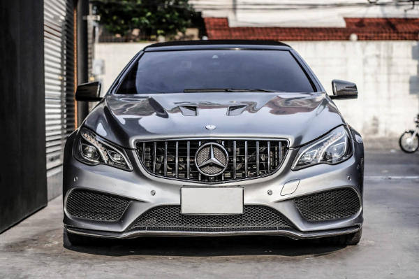 Grill Mercedes C207 W207 A207 Facelift (2013-2017) Coupe Cabrio GTR Look Glans Zwart/Chroom