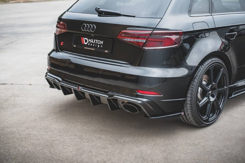 Diffuser V.2 Audi RS3 8V Sportback FL Maxton Glans Zwart