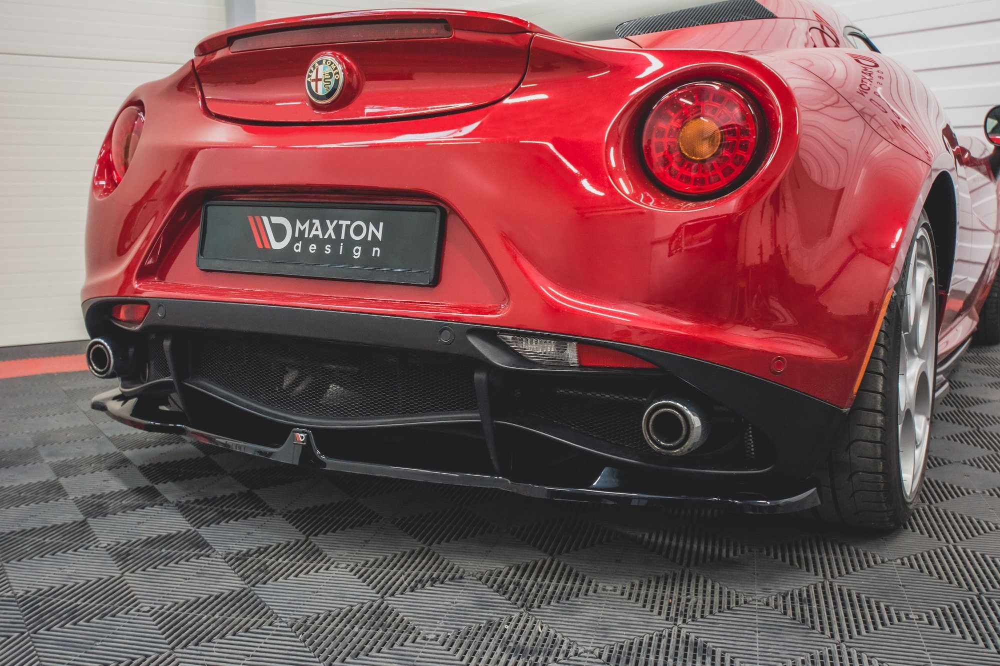 Diffusor Alfa Romeo 4C Maxton Glans Zwart