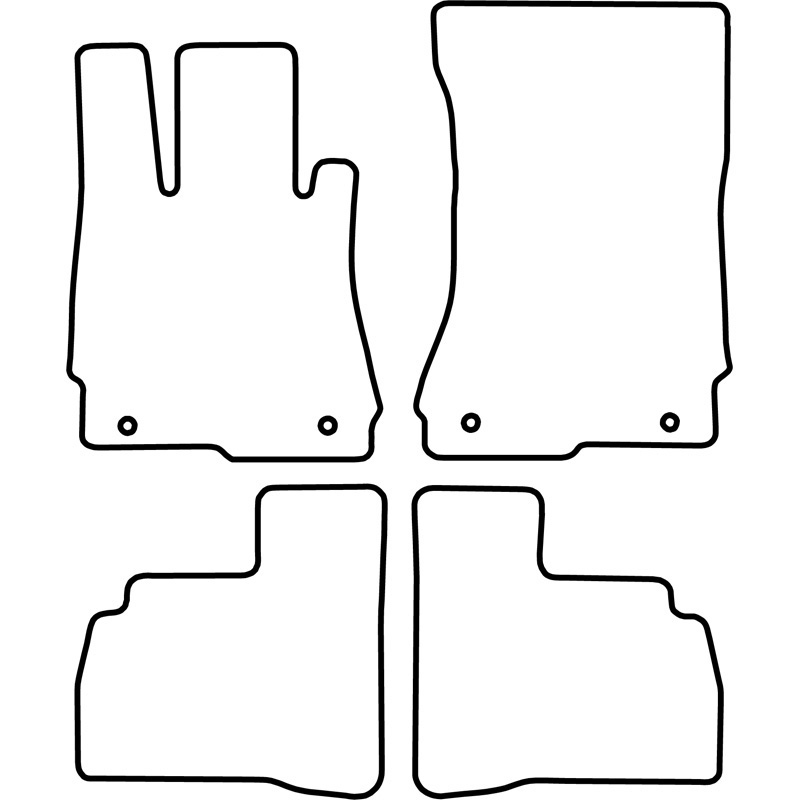 Automatten Velours  Mercedes S-Klasse W221 2009-2013
