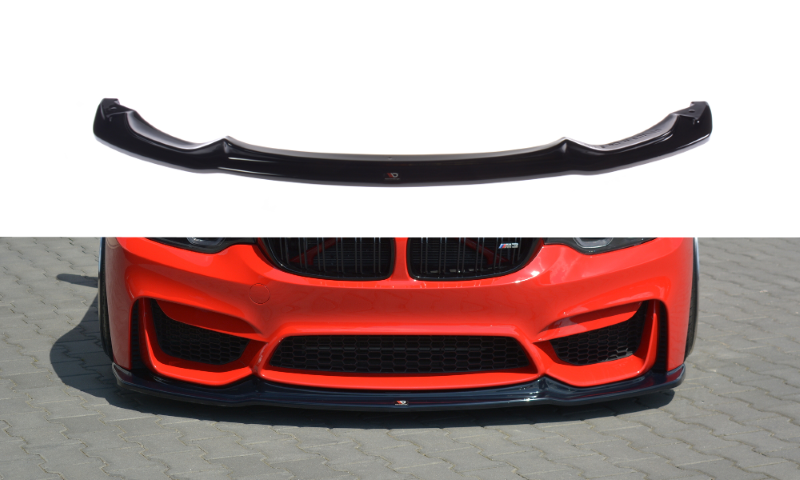 Voorspoiler V.1 BMW M3 F80 Glanzend Zwart
