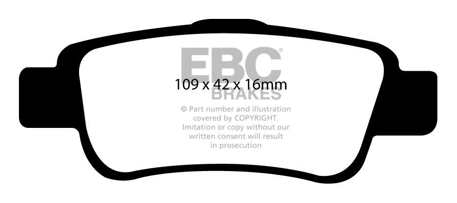 EBC Brakes HONDA CR-V 2.0 2007-.. Remblokken achterzijde greenst