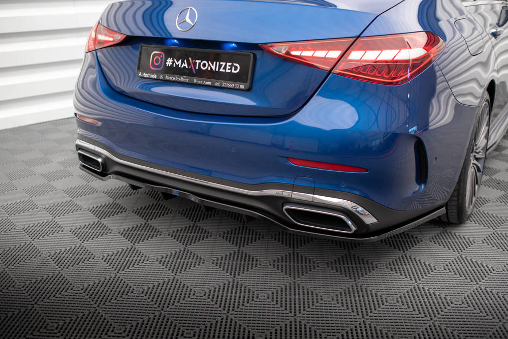 Diffuser Mercedes C Klasse W206 AMG Pakket Maxton Glans Zwart
