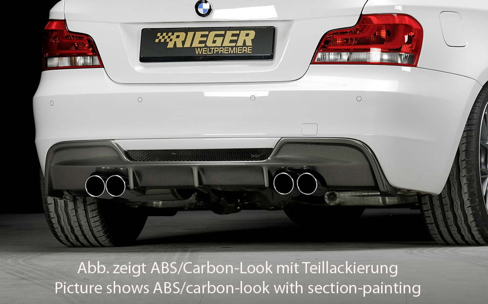 Achterdiffuser BMW 1 serie Rieger