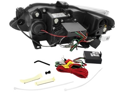 Headlights Seat Ibiza 6J 08- Devil Eyes Dlite LED Chrome