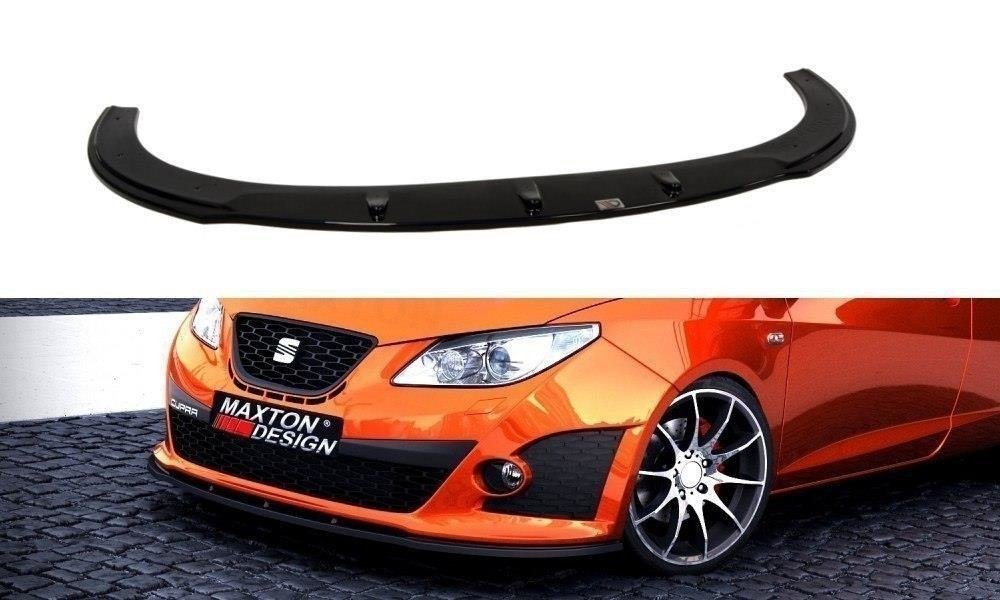 Voorspoiler Seat Ibiza IV CUPRA 6J 08-12 Glans Zwart Maxton