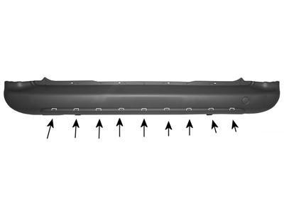 achterbumper, Tepee/XTR Peugeot Partner, 2008-2012