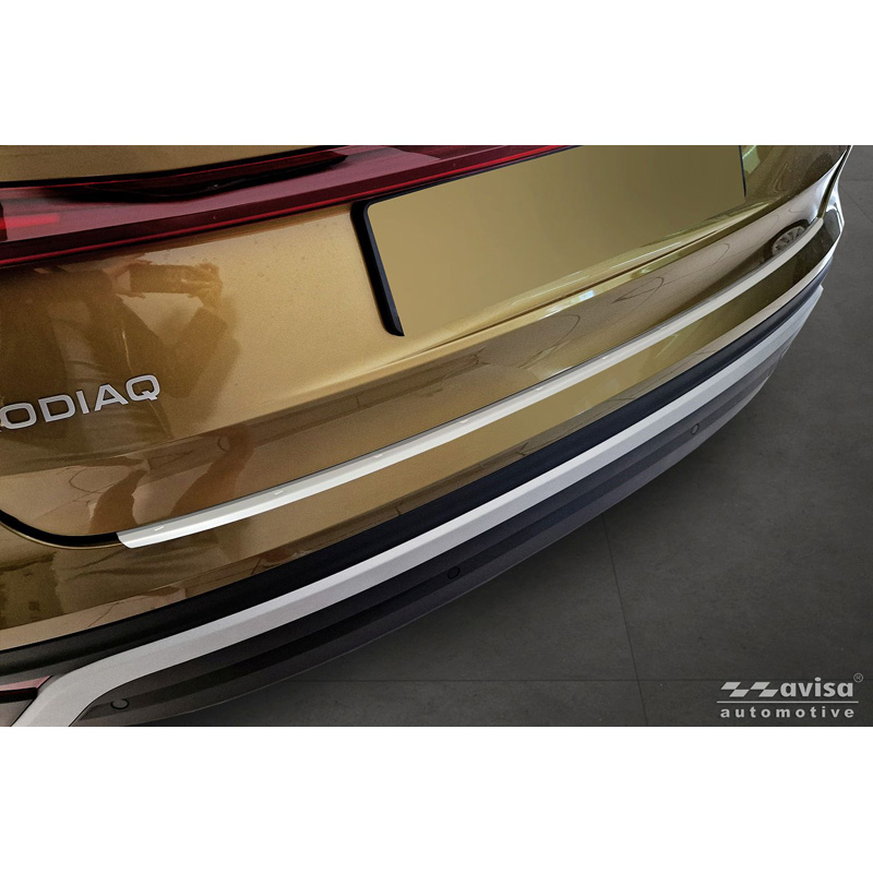 Avisa RVS gepoedercoate Achterbumperprotector  Skoda Kodiaq II 2024- 'Soft Silver'