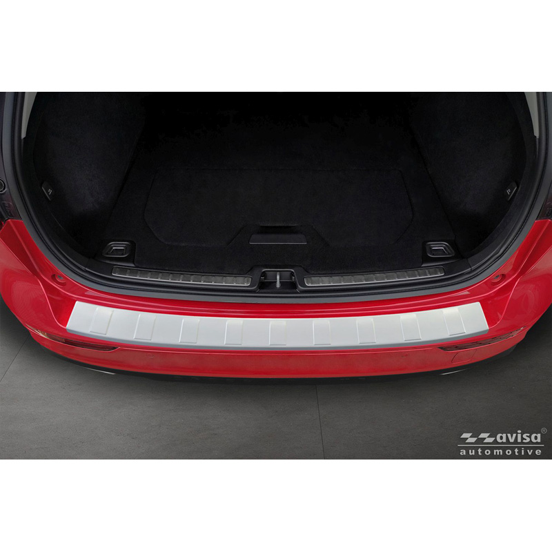 Avisa RVS gepoedercoate Achterbumperprotector  Volvo V60 II 2018- incl. Cross Country & R-Design 'Soft Silver'