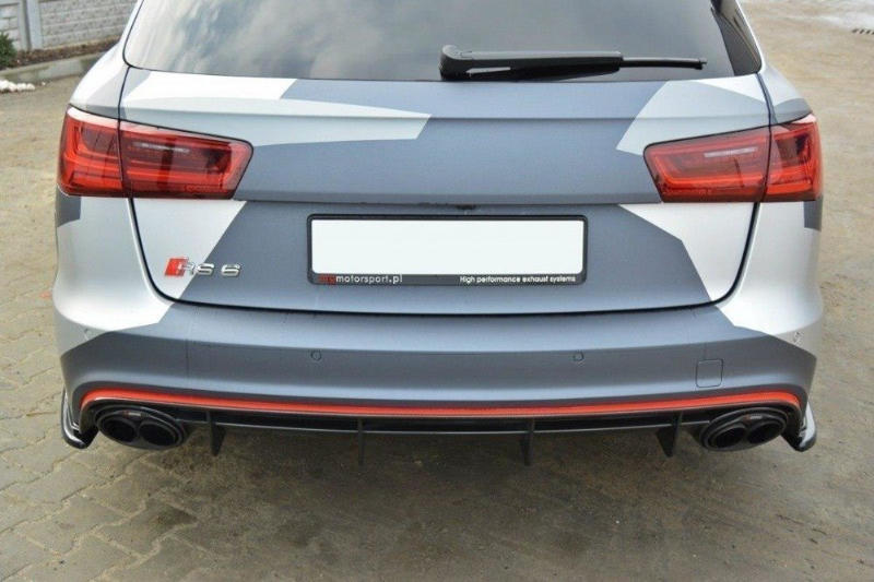 Zijdiffuser V.1 Audi RS6 C7 Maxton Glans Zwart