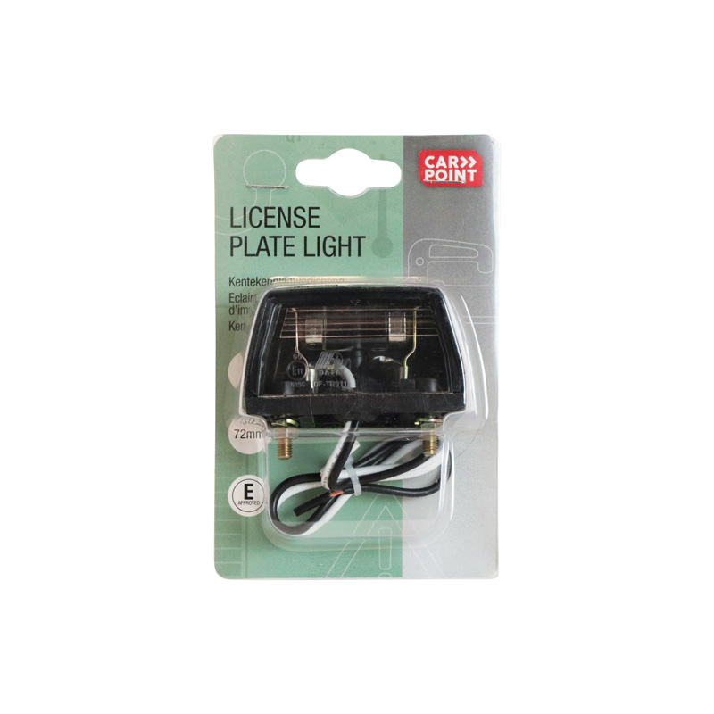 Carpoint Kentekenverlichting 12V 72mm E-keur