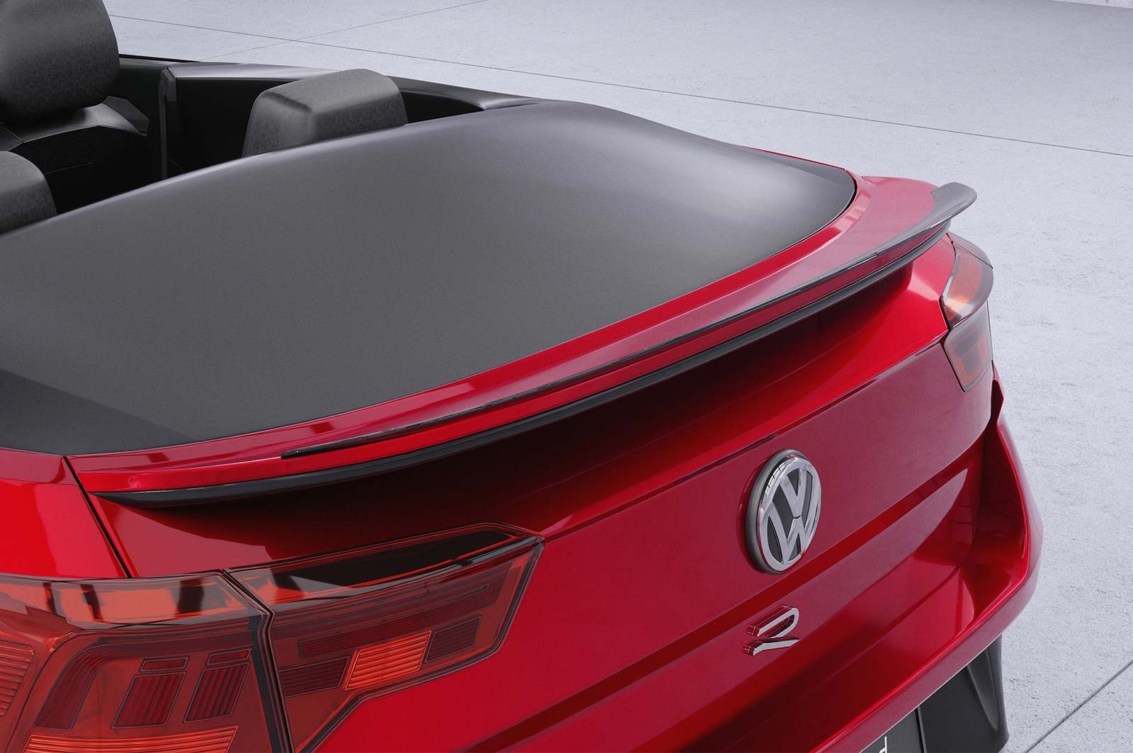 Achterspoiler VW T-Roc (Typ A1) Cabrio Glans Zwart – CSR Automotive – vanaf 08/2019