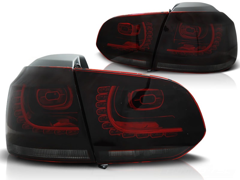 Taillights led VW Golf VI 10/08- R-look red/Smoke