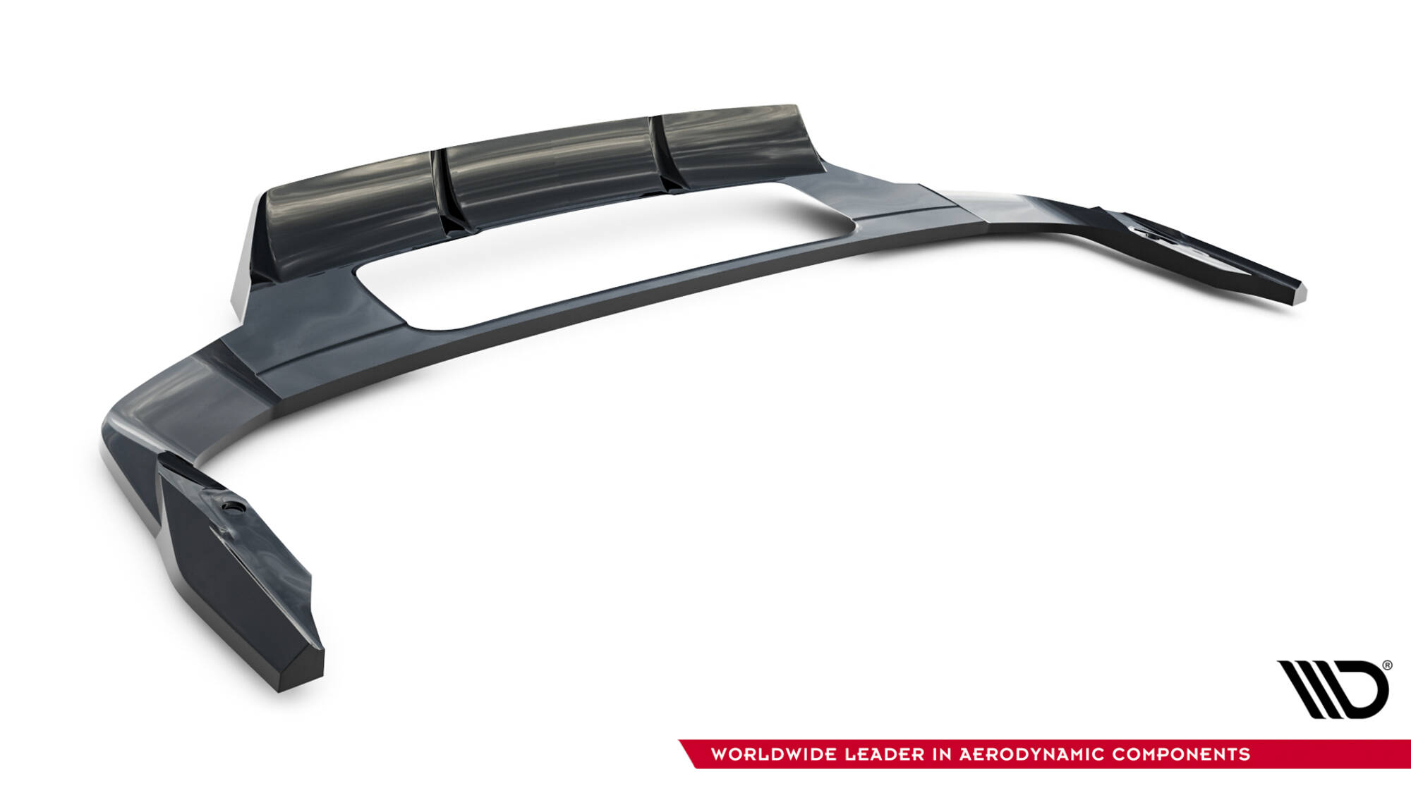 Achter Diffuser Audi Q7 S-Line MK2 Facelift 2 Maxton Glanzend zwart