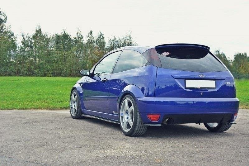 Achterzij Spoilers Ford Focus ST Mk3 FL Glanzend Zwart