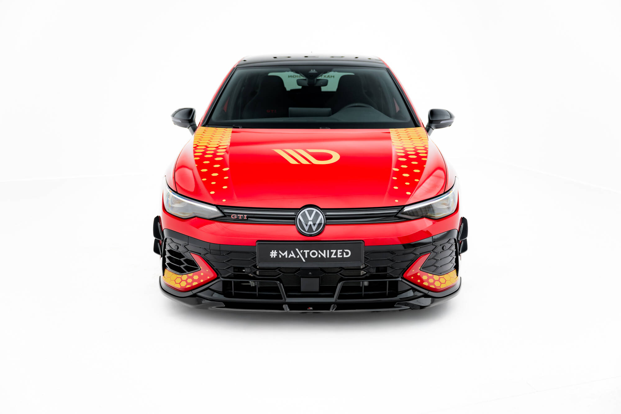 Bodykit V.1 Volkswagen Golf 8 GTI Clubsport Maxton Glanzend Zwart