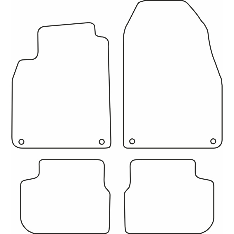 Automatten Velours  Saab 9-3 2003-2008